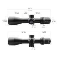 Vector Optics Veyron 3-12x44 lunettes FFP 245mm 9.7 pouces réglage de la longueur pour objectif de chasse Ultra court