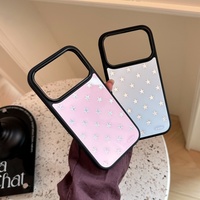 Coque de téléphone style coréen Ins avec étoiles, feuille d'or, design élégant et cool, antichoc pour iPhone 18 Pro Max 17 16 15 13