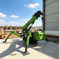 Grue araignée sur chenilles de 3 tonnes pour levages lourds et projets de construction avec certification CE et EPA