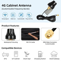 Antenne de passerelle 4G LTE LoRa avec structure étanche pour la communication industrielle et les systèmes d'armoires intelligentes