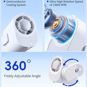 Nouveau ventilateur de poche électrique rechargeable, mini-refroidisseur d'air, silencieux, étanche, portable, avec clip ceinture, ventilateurs turbo - Product Image 3
