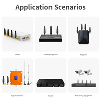 Antenne WiFi 2,4 GHz 2dBi SMA Mâle à Polarisation Verticale Faible VSWR ≤1,5 Antenne Mini Rubber Duck 51mm pour Routeur Sans Fil