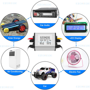 Có thể điều chỉnh DC Buck chuyển đổi 8-<span class=keywords><strong>22V</strong></span> để 3-15V 5V 12V 3A điều chỉnh điện áp cung cấp điện biến áp không thấm nước cho xe Fan <span class=keywords><strong>LED</strong></span> - Product Image 6