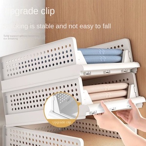 QX-Z03 Design Thickened Foldable Plastic Wardrobe <strong>Storage</strong> Cabinet with Drawers <strong>for</strong> Home Clothing Organization Sorting <strong>Baskets</strong> - Product Image 2