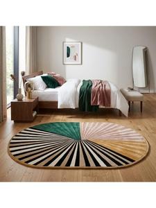 Alfombra de Lana Hecha a Mano, Alfombra de Primera Calidad con Diseño Minimalista para Dormitorio Moderno, Sala de Estar y Ambientes Elegantes - Product Image 2