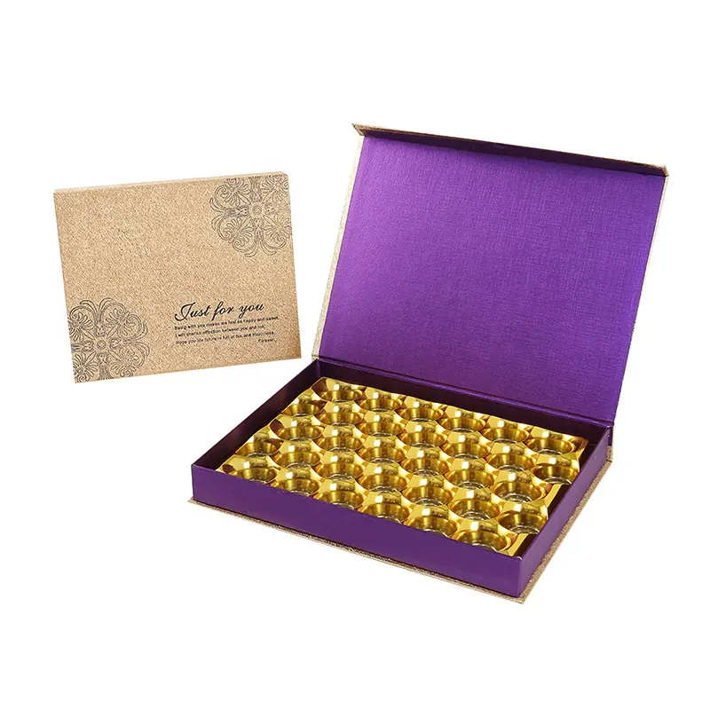 Boîtes d'emballage de luxe personnalisées pour chocolat, 500 pièces, diviseur avec votre propre Logo et boîtes rigides en plastique, emballage de produit