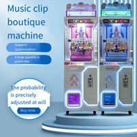 Nouvelle Arrivée Mini Clip Haute Qualité Jeu À Monnaie Cadeau Prix Push Amusement Machine pour Enfants et Adultes avec Bill Acceptor
