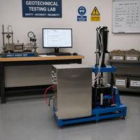 Appareil de cisaillement direct pour sols grossiers, équipement de laboratoire géotechnique, mesure de la résistance au cisaillement par charge verticale 100KN