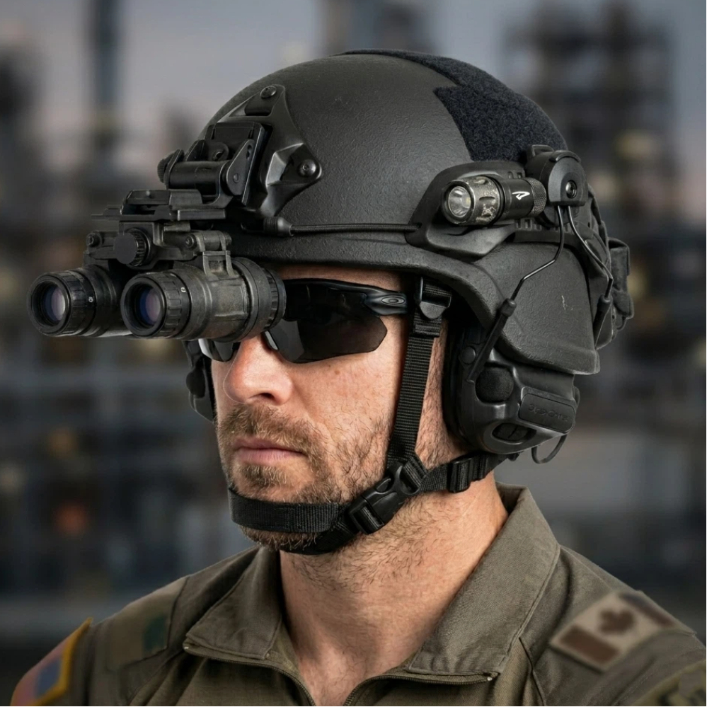 Masque Airsoft Tactique – Style Casque, Rails Latéraux, Support NVG, Polymère Léger, Pour Jeux De Survie Et Paintball