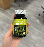 Suplemen Detoksifikasi Hati OEM Custom 36 Kapsul Milk Thistle dengan Kunyit Pueraria Inositol Mendukung Kesehatan Hati