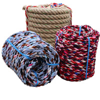 Filet en ficelle de jute jaune fait main pour équipement sportif, combat, tirage à la corde, escalade, entraînement de force - Multi-usages
