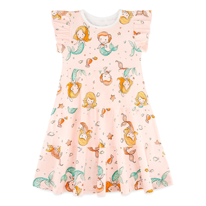 <span class=keywords><strong>Vestido</strong></span> Informal para Niñas, Moda de Verano, Vestidos Nuevos para Niñas, Estampado Personalizado, MOQ Bajo, Vestidos de Manga Corta para Niñas, Ropa para Niñas - Product Image 5