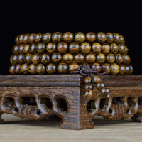 Chapelet naturel en bois de santal, collier de perles en vrac 108 perles mala colliers Bracelet