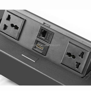 Caja de Enchufes Empotrada para Mesa de Conferencias con Red Oculta, Caja de Enchufes Emergente para Escritorio de Oficina - Product Image 4