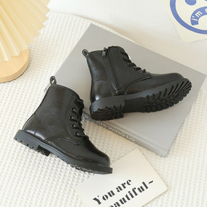 รองเท้าบูทเด็กหนัง PU สำหรับเด็กผู้ชายและเด็กผู้หญิง ขายส่ง รองเท้าบูทกันลื่นสำหรับเด็ก - Product Image 4