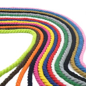 Cordon en coton 100% tressé à 3 brins, épaisseur 3-12mm, polyvalent et écologique, pour chaussures, sacs, vêtements et textiles de maison - Vente en gros - Product Image 3