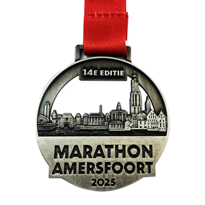 Design unique 10km Spinning Antique Argent Plaqué Course Cyclisme Finisseur <span class=keywords><strong>Spinner</strong></span> Insert Spin Award Médaille - Product Image 4