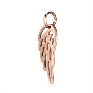 Joyería de Moda, Colgante de Ala de Ángel de Acero Inoxidable Chapado en Oro/Oro Rosa/Plata de 0.8*5mm - Product Image 2