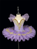 Robe de soirée ballerine tutu de ballet à crêpes à plateau vert pour filles et enfants Costume de danse