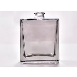 Nieuw Ontwerp 280Ml Doorzichtige Ronde Parfum Aromatherapie Flessen Geur Reed Glazen Fles Diffuser Met Natuurlijke Synthetische Kurk Deksel