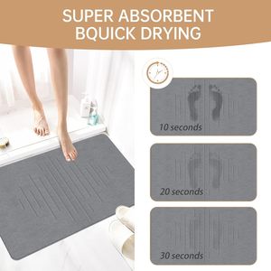 Alfombrilla de Baño Absorbente, Ecológica, Duradera, de Alta Calidad, de Secado Rápido, con Respaldo de Goma, Grande, de Diatomita, para Baños - Product Image 4