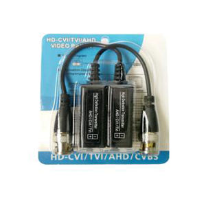 Accesorios de Videovigilancia CCTV HD - Baluns de un Solo Canal con Cable <span class=keywords><strong>Pigtail</strong></span> para CAT5 CAT6 (VB102PH-3A) - Product Image 1