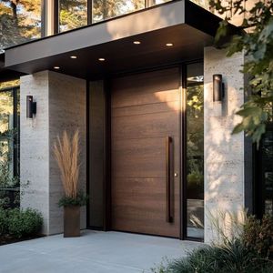 CBMMart <span class=keywords><strong>Porte</strong></span> <span class=keywords><strong>d</strong></span>'<span class=keywords><strong>entrée</strong></span> personnalisée <span class=keywords><strong>Porte</strong></span> en bois en acier <span class=keywords><strong>avec</strong></span> panneau de verre <span class=keywords><strong>fixe</strong></span> pour <span class=keywords><strong>entrée</strong></span> <span class=keywords><strong>d</strong></span>'appartement et de villa <span class=keywords><strong>Porte</strong></span> extérieure en bois - Product Image 6