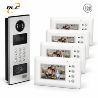 Interphone vidéo de contrôle d'accès pour immeuble, solution d'entrée par clavier mécanique RFID et mot de passe pour grand appartement