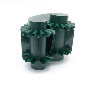 2mm 3mm 4mm 5mm yeşil PVC düz yanak konveyör bant gıda ile oluklu yanak ve Cleats - Product Image 3