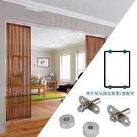 Pieza de Fijación para Rejilla Divisoria, Eje Central Giratorio, Muebles de Puerta, Gabinete, Aleación de Aluminio, Acero Laminado en Frío