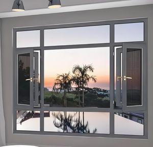 Ventanas abatibles de aleación de aluminio con doble acristalamiento modernas personalizadas KT Ventanas y puertas <span class=keywords><strong>Ropo</strong></span> de vidrio con rotura térmica horizontal - Product Image 4