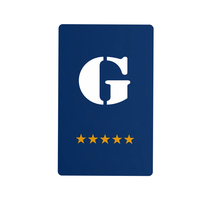Carte NFC avec puce Ntag213 13,56 MHz, 144 octets, format carte de visite, pour carte de commentaires Google