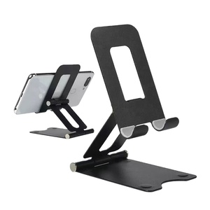Penyangga Meja Logam Pilihan Terbaik, Lipat, Anti Selip, Ringkas, Penyangga Smartphone, Penyangga Ponsel Stabil untuk Meja Kantor - Product Image 1
