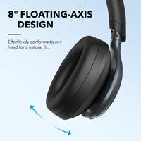 Écouteurs dynamiques Anker SoundCore Space One avec LDAC AAC pour Bluetooth et réduction active du bruit pour téléphones mobiles