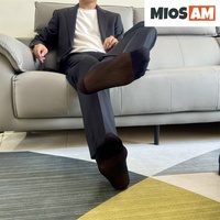 Chaussettes habillées pour hommes en nylon importé de qualité supérieure, texture quadrillée transparente, élastiques, respirantes, pour affaires, formelles, sexy, mode et décontractées