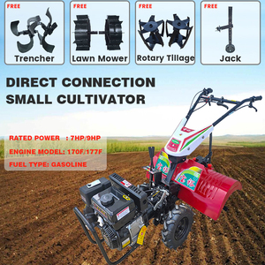 Mini Landteeltmachine Agrarische Benzine Power Helmstok Professionele Hand Push Tuin Cultivators - Product Image 5