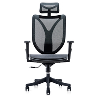Chaise de bureau ergonomique en maille de bonne qualité au milieu du dos Chaise tournante élégante Gestionnaire Chaise pivotante confortable à hauteur réglable
