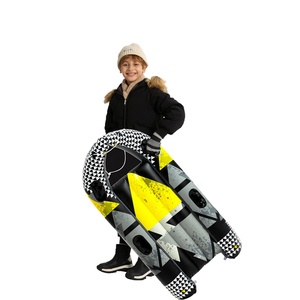 Toboggan gonflable en PVC pour enfants, luge de ski, luge à neige pour deux personnes, tubes à neige gonflables - Product Image 1