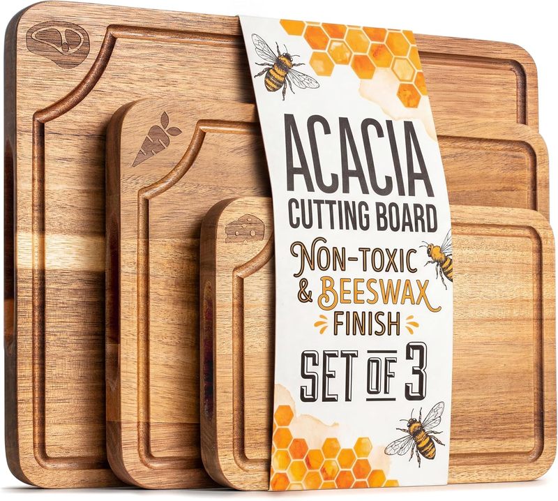 Premium Modern Acacia Wood Chopping Board