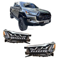 Ensemble de phares LED à 3 lentilles de projecteur pour Toyota Hilux 2020-2025, phare avant modifié à séquence dynamique à démarrage dynamique