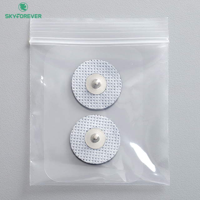 SKYFOREVER Replacement Pads 25mm Diameter Mini Sizes Electrodes Pad TENS Unit Pads for Button TENS Ems Massager Machine