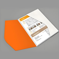 Carpeta de Presentación A4 con Logotipo Personalizado, Carpeta de Documentos Comerciales de Papel con Bolsillo para Tarjetas de Visita para Oficina y Marketing