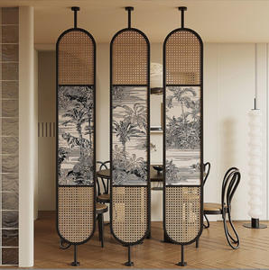 2025 personalizado de acero inoxidable comedor Hotel pantalla decorativa de acero inoxidable decoración de la sala de estar divisor de pared de partición - Product Image 4
