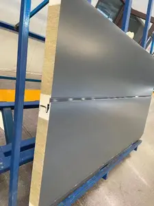 धातु सैंडविच प्लेट प्रणाली रॉक ऊन सैंडविच दीवार पैनल