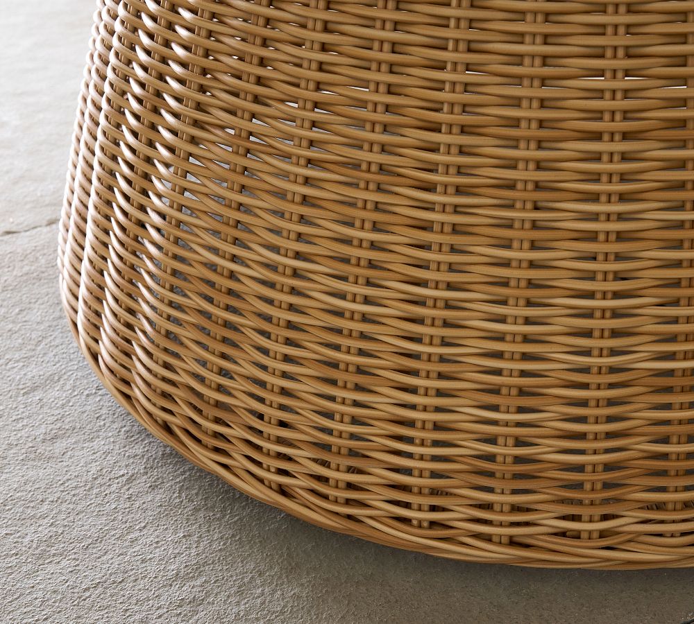 All-Weather Wicker Round Dining Table set furniture tables outdoor wicker table and chair set