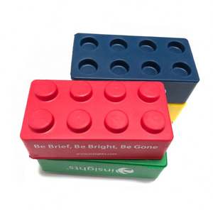 Pelota Antiestrés con Forma de Bloques de Construcción, Regalos Promocionales, Pelota Antiestrés de Bloques de Construcción de PU con Logotipo Personalizado - Product Image 4
