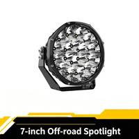 Faro Delantero Blanco de 7 Pulgadas Súper Brillante de 12-24 V, Luz LED Súper Brillante para Automóvil, Jeep, Camioneta, 4X4, Todoterreno, Luz Auxiliar de Conducción