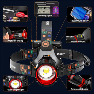 Lampe frontale LED XHP50 6000mAh rechargeable pour la pêche nocturne en extérieur - Product Image 2