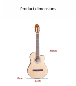 <span class=keywords><strong>Guitare</strong></span> en épicéa et tilleul de 39 pouces en gros pour débutants - Product Image 6