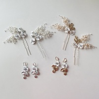 Handgemachte Hochzeit Braut schmuck Haarnadeln Neueste Ins Mode Emaille Blatt Perle Haarkamm Zubehör